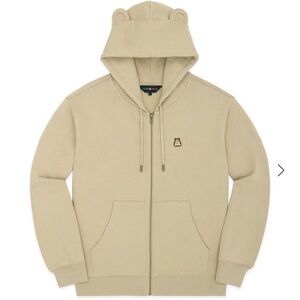 Classic Bear ear zip hoodie